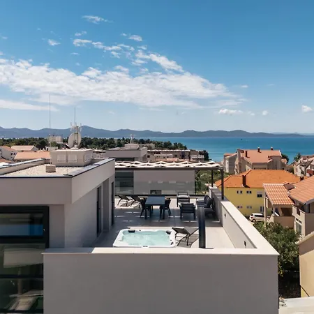 Skyline Serenity-zadar's Premier Roof Terrace Lägenhet *