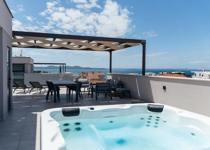 Skyline Serenity-zadar's Premier Roof Terrace Lägenhet Zadar